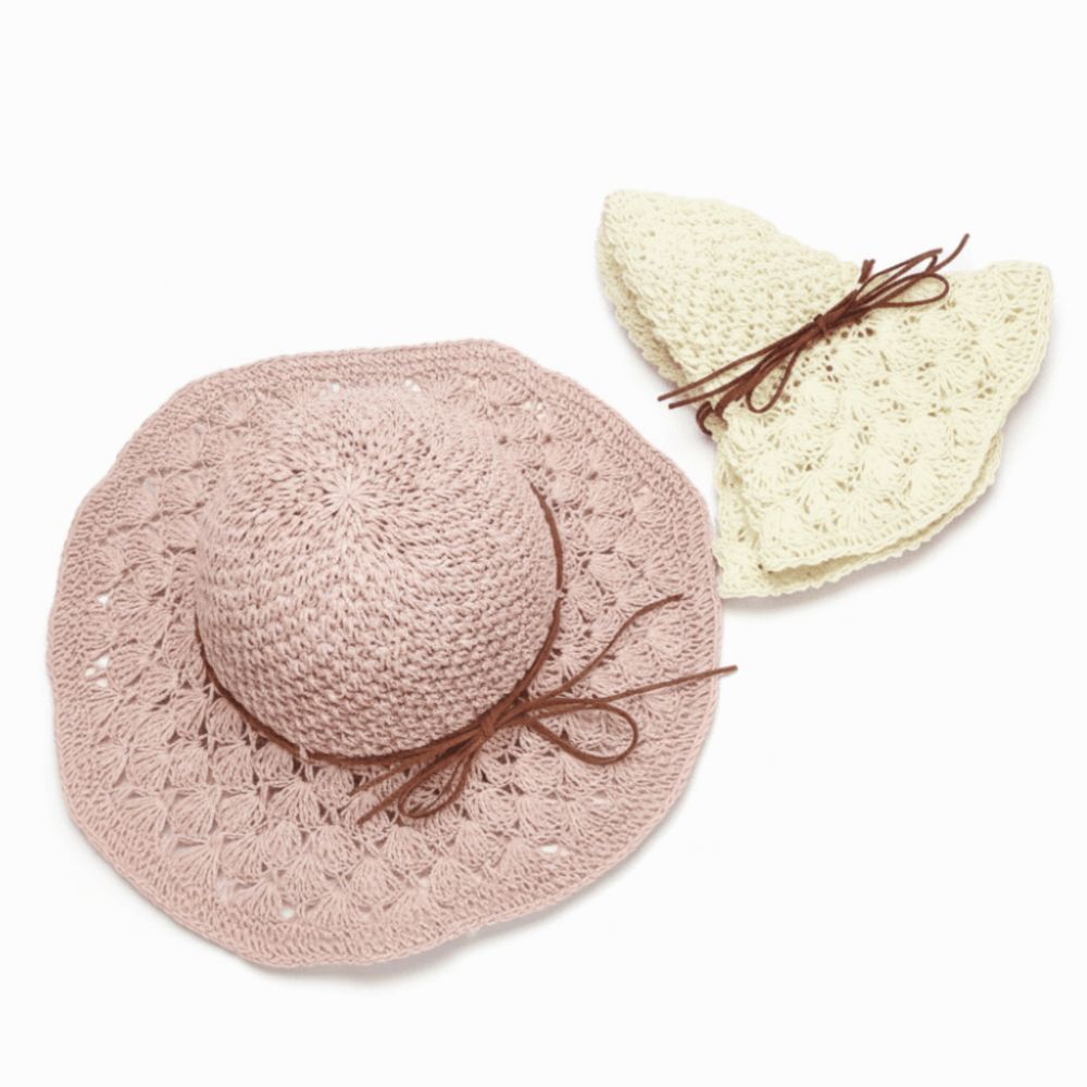 Hat Floppy Wide - Chapéu de Palha de Crochê Artesanal