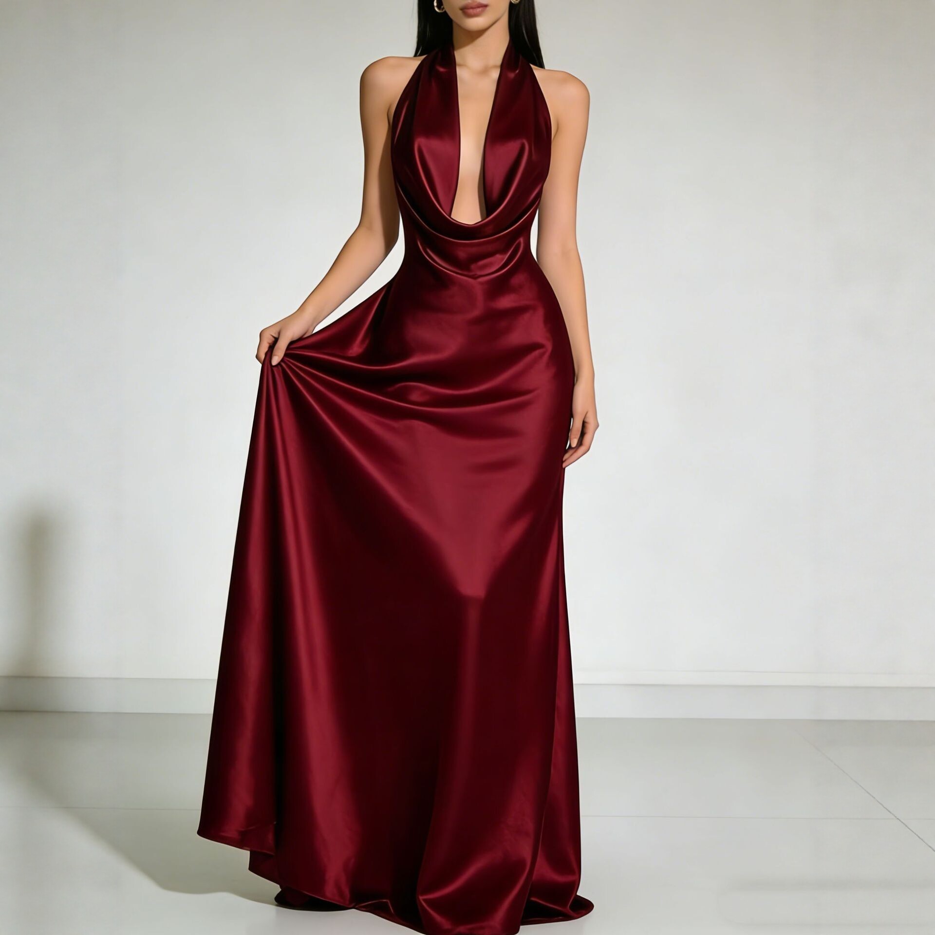 Maxi Dress Halter - Vestidos Elegantes para Festas 2026: Vestidos
