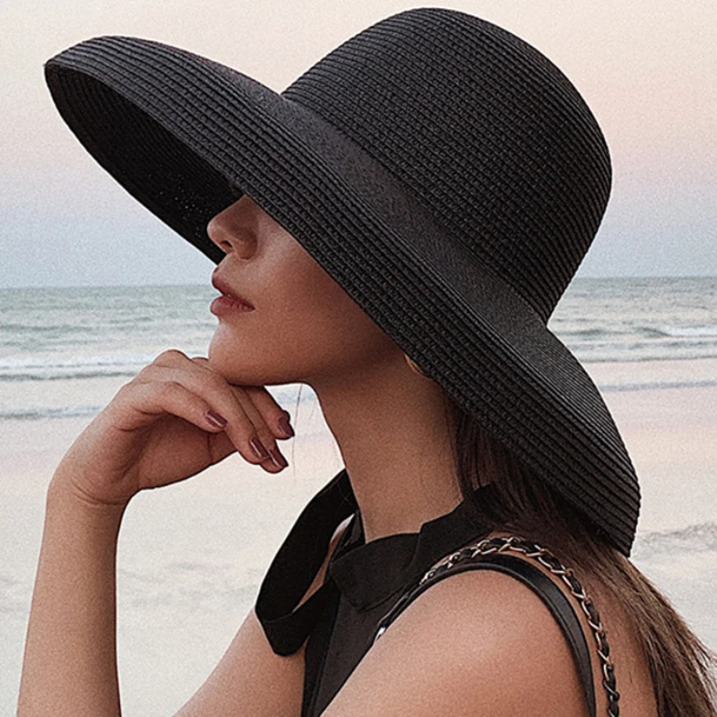 Hat Floppy Wide - Chapéu de Palha Feminino Elegante com