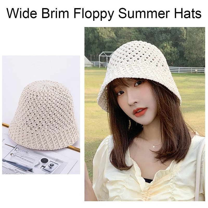 Hat Floppy Wide - Novas meninas chapéu de sol aba