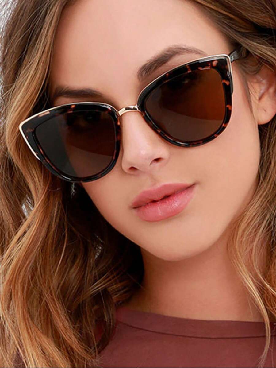 Sunglasses Cat Eye - Óculos Femininos de Armação Grande Olho