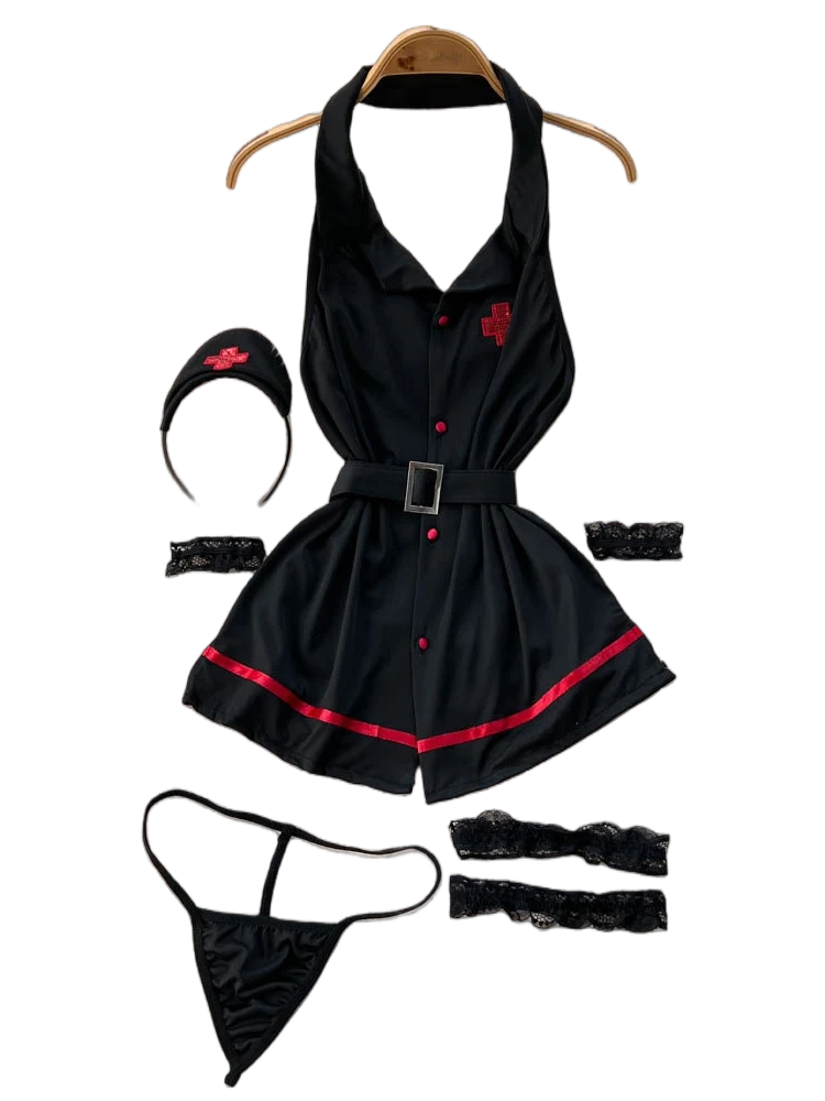 Maxi Dress Halter - Vestido de Lingerie Sensual Erótica com