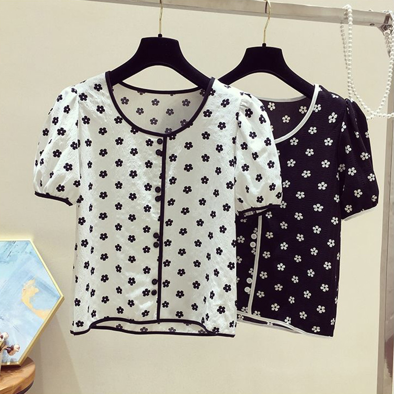 Romper Floral Print - Blusa Feminina de Algodão com Estampa