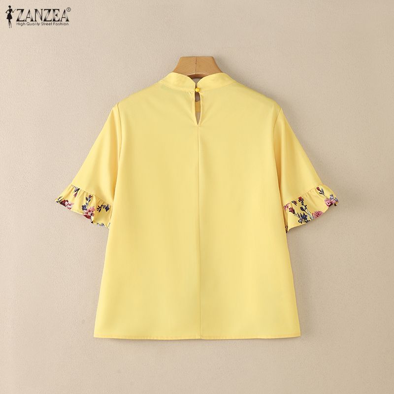 ZANZEA Blusa Feminina de Verão - Romper Floral Print avaliação e preço