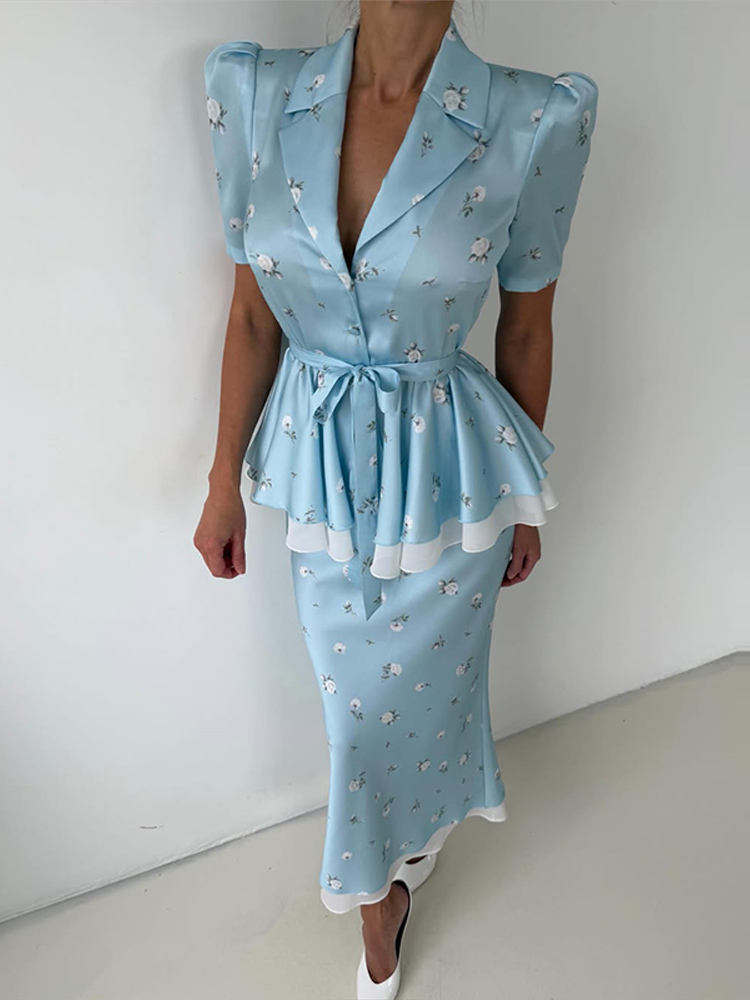 Conjunto Feminino Elegante de  - Romper Floral Print avaliação e preço