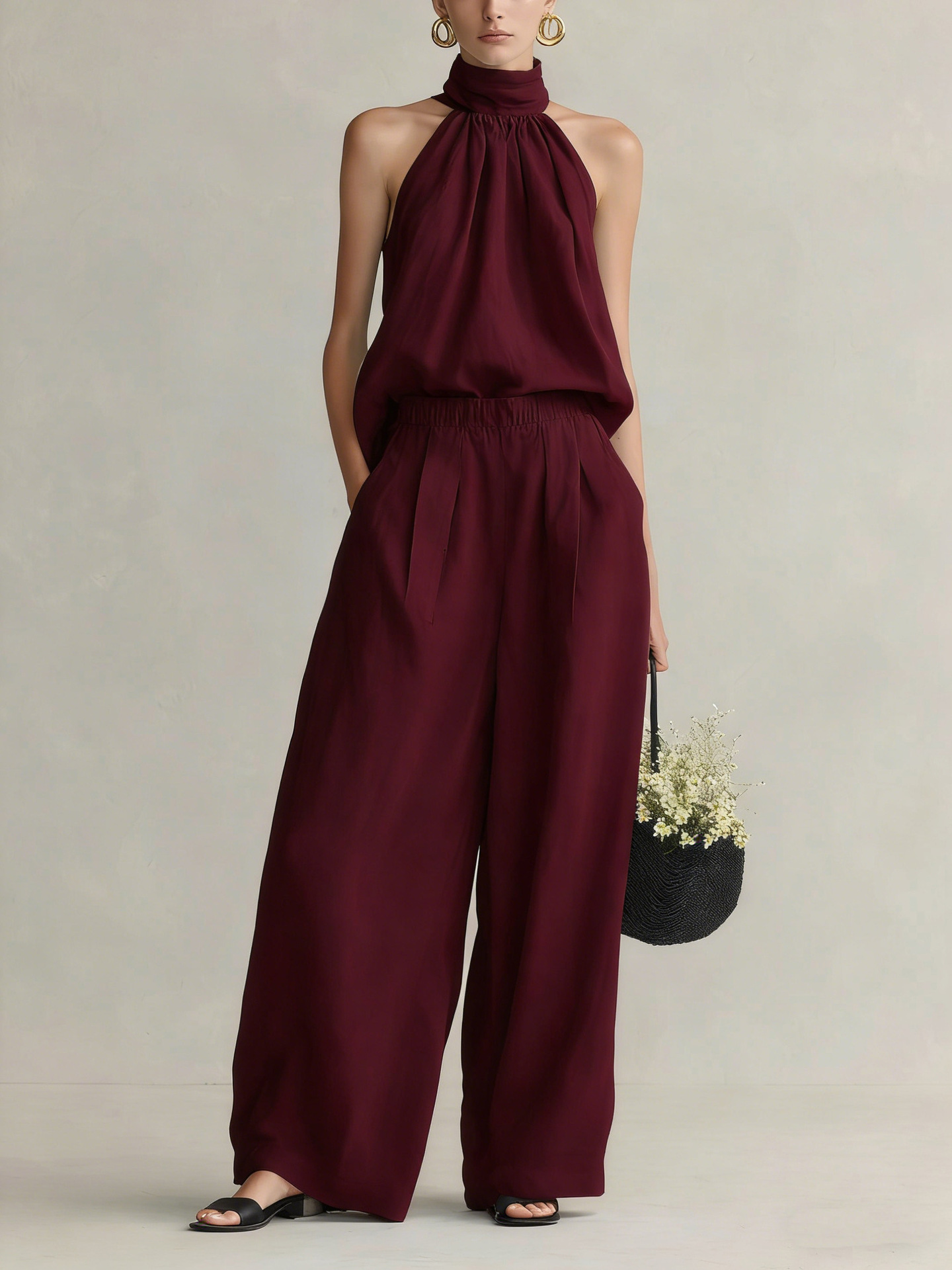 Conjunto Feminino de Verão 202 - Linen Pant Wide avaliação e preço