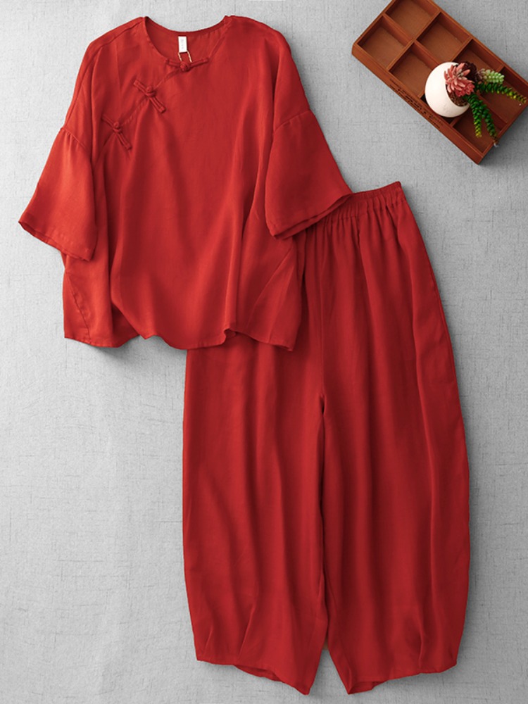 Novo Conjunto Feminino de Algo - Linen Pant Wide avaliação e preço