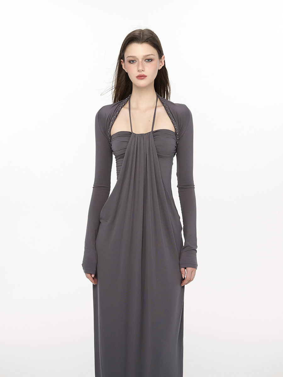 Reddachic elegante trançado en - Maxi Dress Halter avaliação e preço