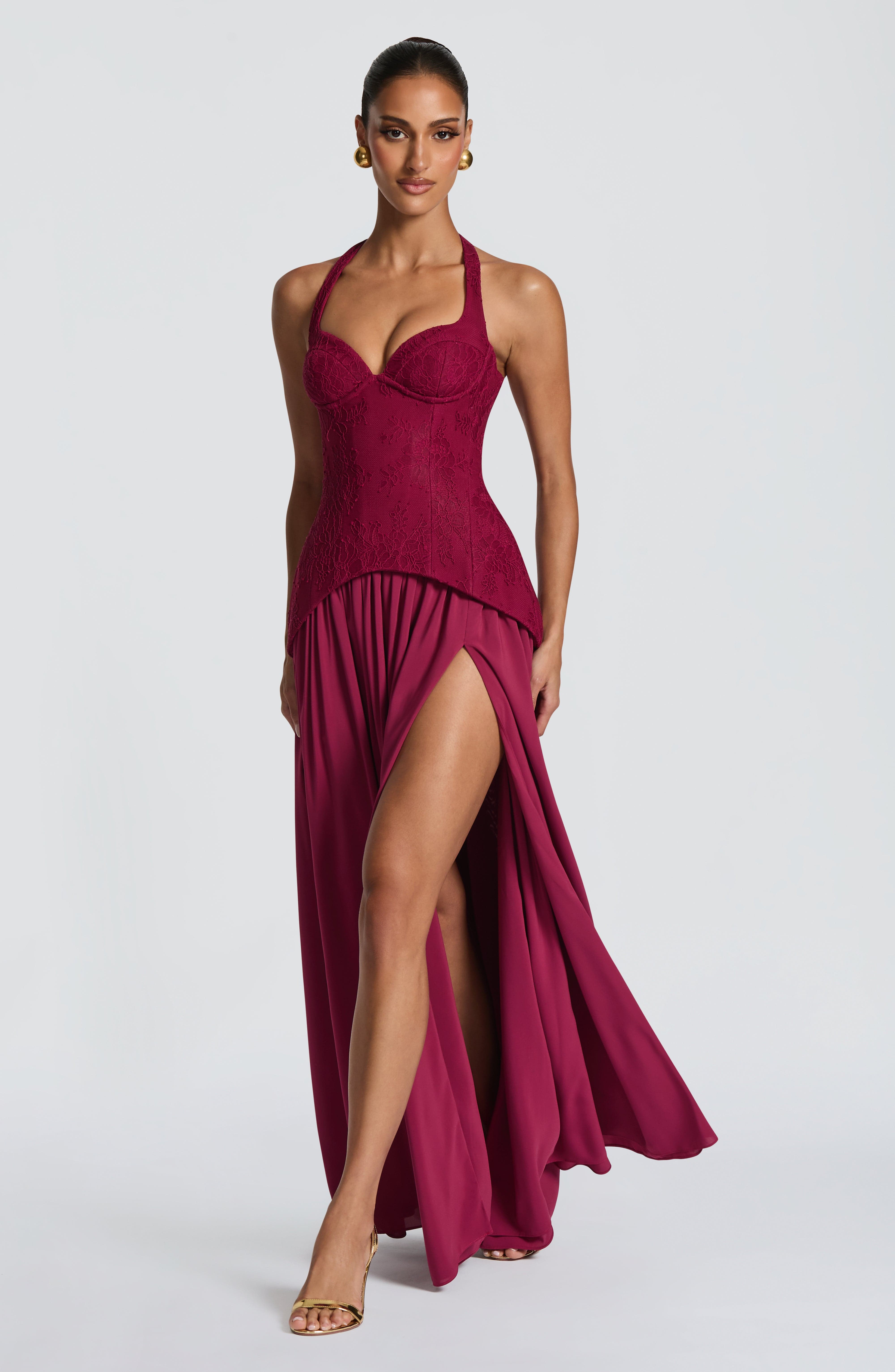 Vestido Longo de Renda Sem Cos - Maxi Dress Halter avaliação e preço