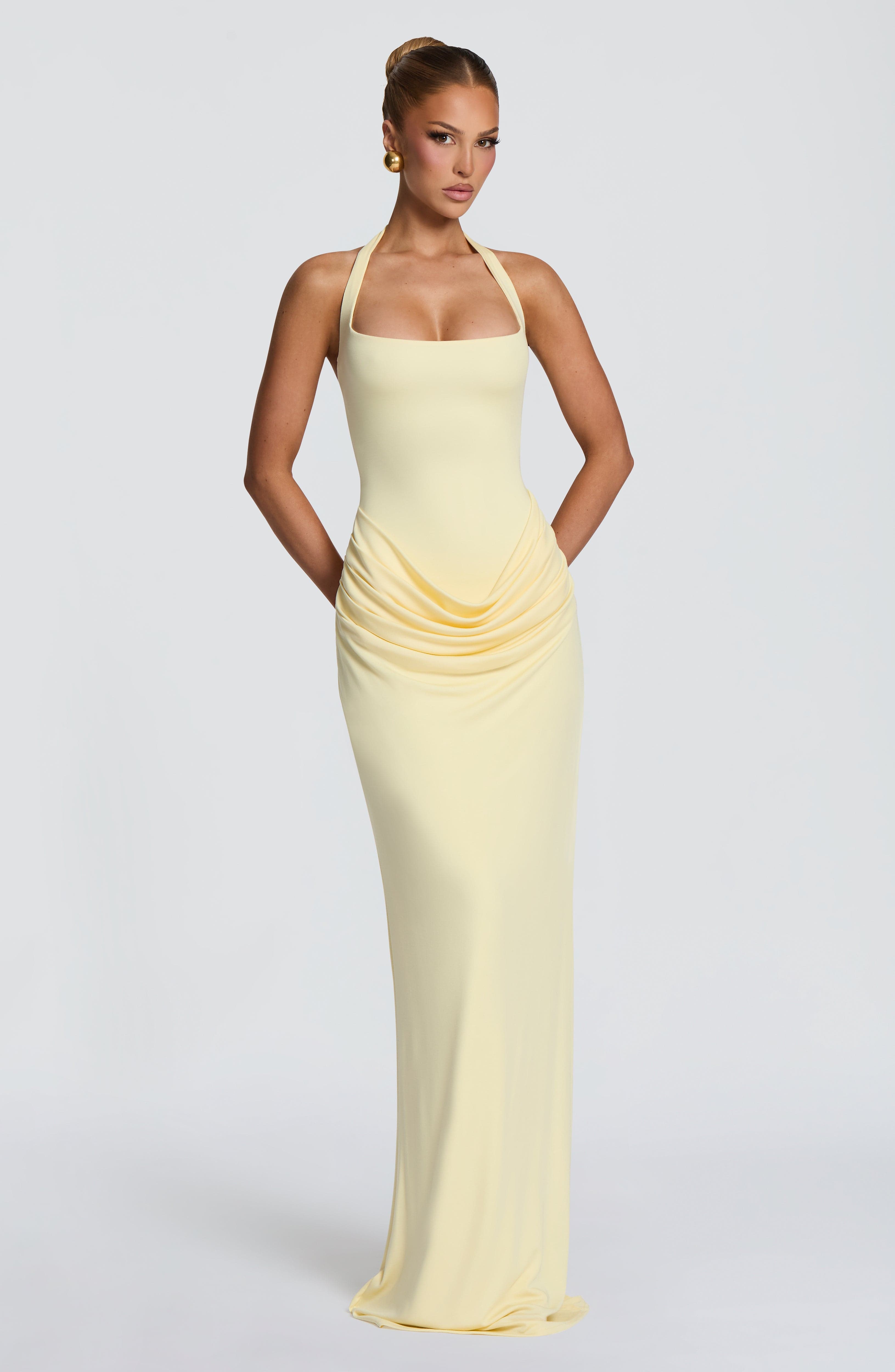 Vestido Longo Sereia Elegante  - Maxi Dress Halter avaliação e preço