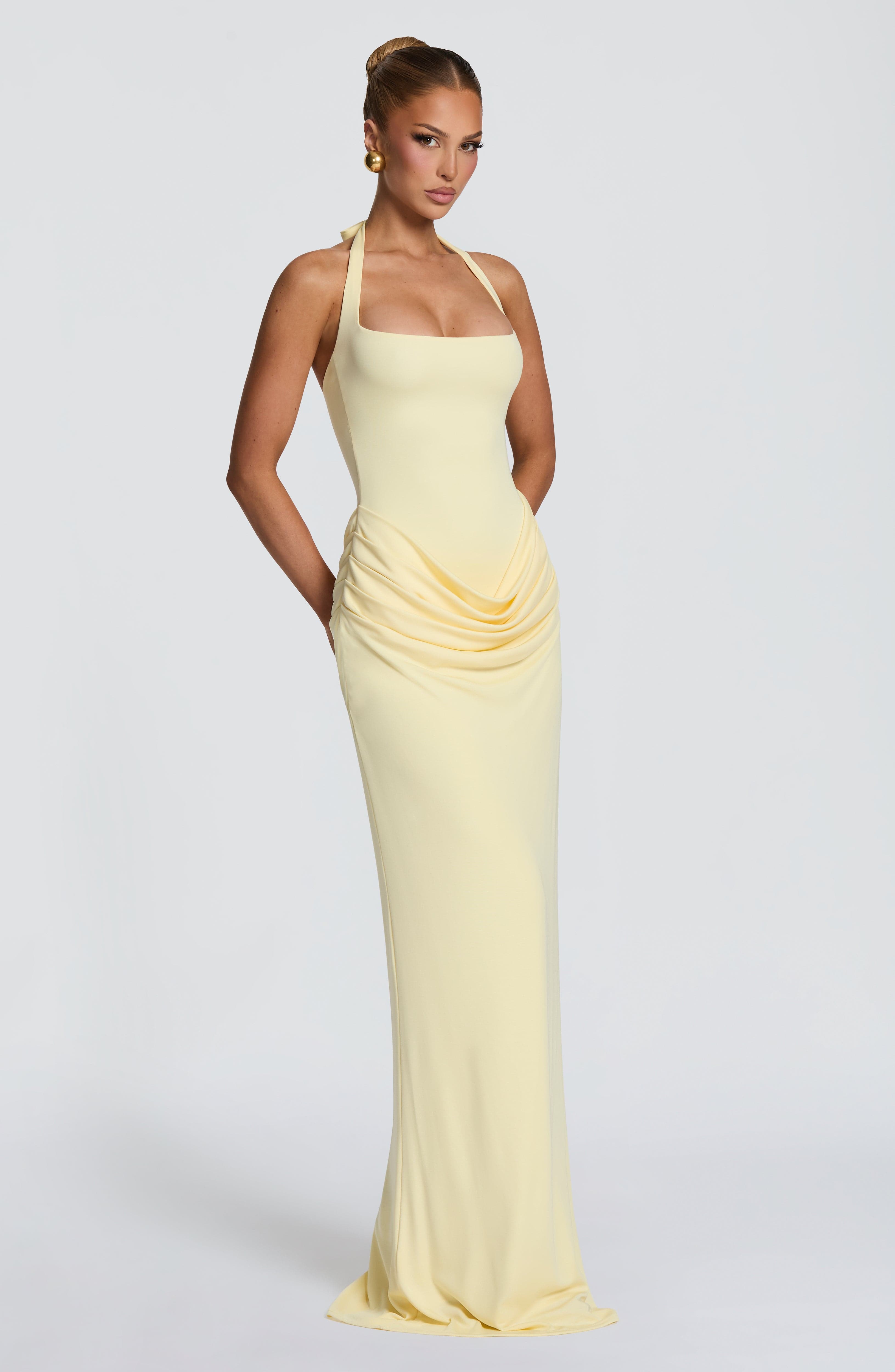 Vestido Longo Sereia Elegante  - Maxi Dress Halter avaliação e preço