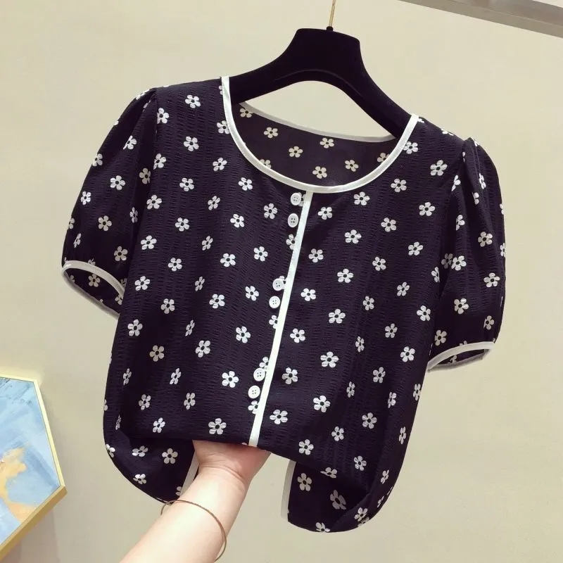Blusa Feminina de Algodão com  - Romper Floral Print avaliação e preço
