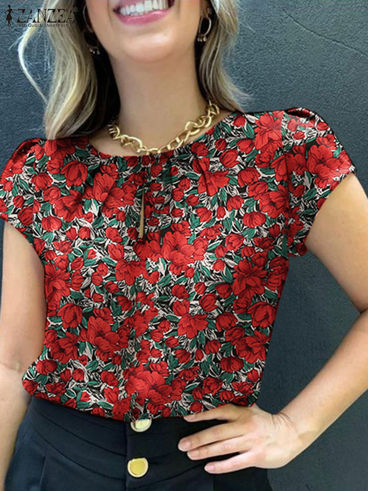 ZANZEA-Blusa estampada floral  - Romper Floral Print avaliação e preço