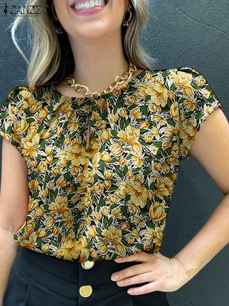 ZANZEA-Blusa estampada floral  - Romper Floral Print avaliação e preço